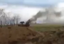 Солдат ВСУ заснял на видео попадание российского БПЛА «Ланцет» в ЗРК в районе Артемовска