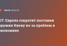 GT: Европа сократит поставки оружия Киеву из-за проблем в экономике