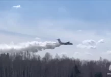 Авиацией МЧС России сброшено более 170 тонн воды на очаги пожаров в Курганской области