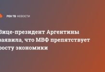 Вице-президент Аргентины заявила, что МВФ препятствует росту экономики