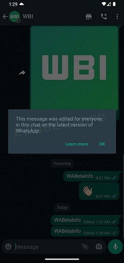 WhatsApp получил долгожданную функцию редактирования отправленных сообщений, но есть один нюанс | ichip.ru