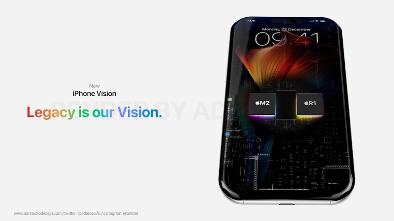 Взгляд в будущее: iPhone Vision. Художник показал концепт революционного гаджета Apple | ichip.ru