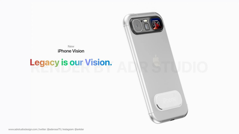 Взгляд в будущее: iPhone Vision. Художник показал концепт революционного гаджета Apple | ichip.ru