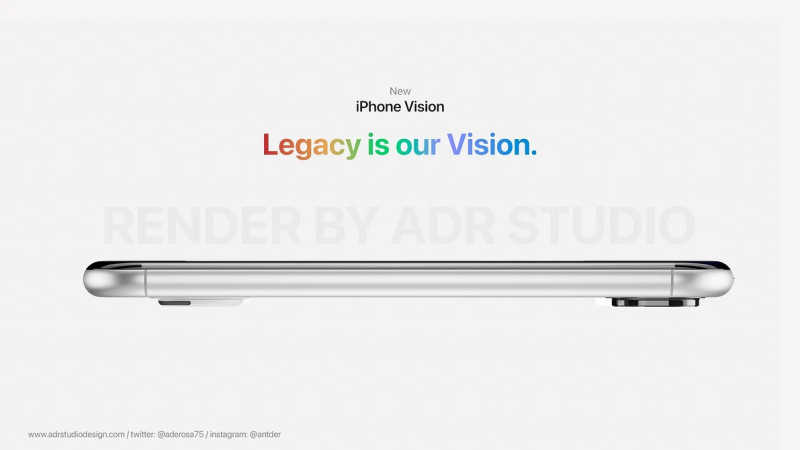 Взгляд в будущее: iPhone Vision. Художник показал концепт революционного гаджета Apple | ichip.ru