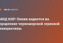 МИД КНР: Пекин надеется на продление черноморской зерновой инициативы