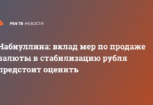 Набиуллина: вклад мер по продаже валюты в стабилизацию рубля предстоит оценить