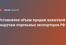 Установлен объем продаж валютной выручки отдельных экспортеров РФ