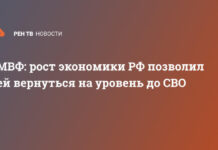 МВФ: рост экономики РФ позволил ей вернуться на уровень до СВО