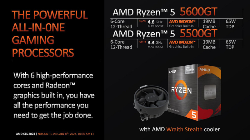 Представлены процессоры AMD Ryzen 7 5700X3D, Ryzen 5 5600GT и Ryzen 5 5500GT | ichip.ru