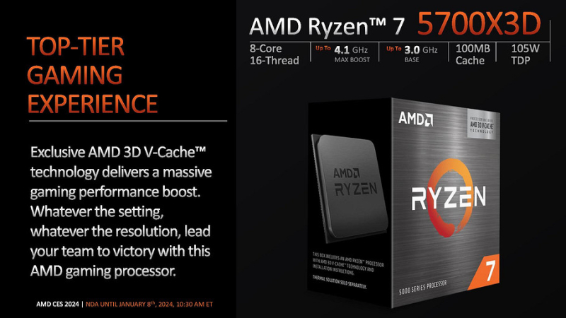 Представлены процессоры AMD Ryzen 7 5700X3D, Ryzen 5 5600GT и Ryzen 5 5500GT | ichip.ru