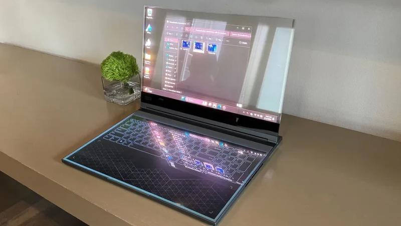 Lenovo показала концептуальный прозрачный 17,3-дюймовый ноутбук ThinkBook Transparent Display Laptop | ichip.ru