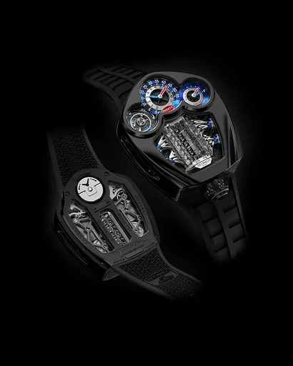 Представлены элитные часы Bugatti Tourbillon с мини-копией двигателя V16 за $340 000 | ichip.ru