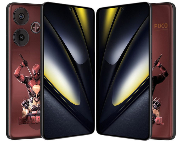 Xiaomi выпустила эксклюзивный смартфон Poco F6 Deadpool & Wolverine Limited Edition | ichip.ru