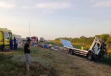 В Волгоградской области в ДТП с грузовиком и автобусом погиб один человек