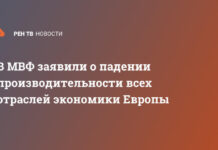В МВФ заявили о падении производительности всех отраслей экономики Европы