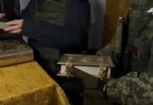 Военная полиция доставила в безопасное место реликвии из храма в Курской области