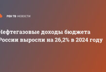 Нефтегазовые доходы бюджета России выросли на 26,2% в 2024 году