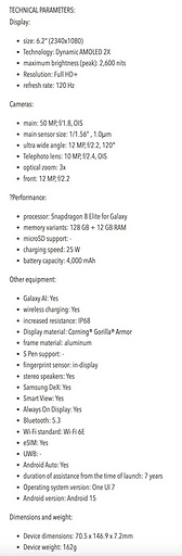 Раскрыты все характеристики Samsung Galaxy S25, Galaxy S25+ и суперфлагмана Galaxy S25 Ultra | ichip.ru