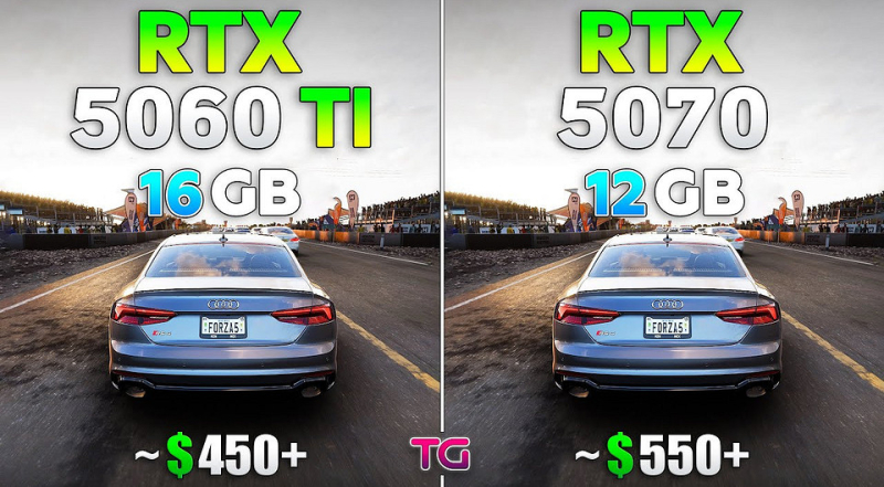 Велика ли разница? Самую доступную актуальную видеокарту NVIDIA GeForce RTX 5060 Ti сравнили с RTX 5070 | ichip.ru