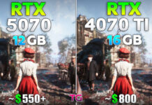 В Testing Games сравнили GeForce RTX 5070 с RTX 4070 Ti SUPER в 10 играх в разрешении 1440p | ichip.ru