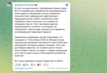 Полянский назвал провокацией и лицемерием ответ ОБСЕ на теракт в Старобельске