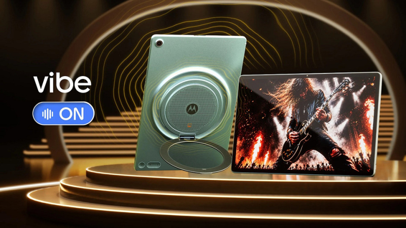 Такой планшет вы точно не видели: представлен Motorola Moto Pad 70 Groove с колонкой JBL